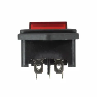 Выключатель клавишный 250 V 16 А (4с) ON-OFF красный с подсветкой и штекером C14 3PIN | 36-2282 | REXANT