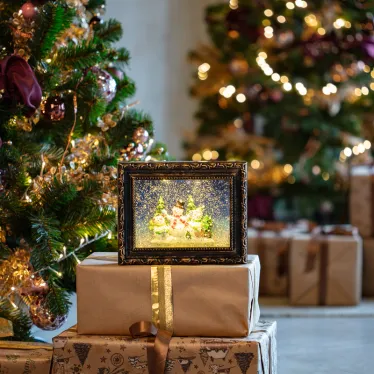 Декоративный светильник Картина с эффектом снегопада | 501-163 | NEON-NIGHT