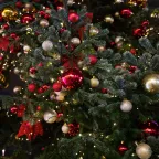 Елочная фигура "Полосатый шар", 20 см, цвет золотой | 502-071 | NEON-NIGHT