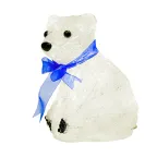 Акриловая светодиодная фигура "Белый мишка" 20 см, 4,5 В, 3 батарейки AA (не входят в комплект), 20 светодиодов, | 513-247 | NEON-NIGHT