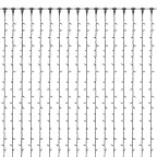 Гирлянда "Светодиодный Дождь" 2х6м, эффект водопада, черный провод, 230 В, диоды БЕЛЫЕ, 1500 LED | 235-265 | NEON-NIGHT