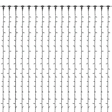 Гирлянда "Светодиодный Дождь" 2х6м, эффект водопада, черный провод, 230 В, диоды БЕЛЫЕ, 1500 LED | 235-265 | NEON-NIGHT