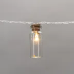 Гирлянда светодиодная Баночки 1,5 м, 10 LED, прозрачный ПВХ, цвет свечения теплый белый, 2 х АА (батарейки не в комплекте) | 303-096 | NEON-NIGHT