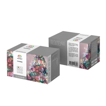 Гирлянда «Твинкл-Лайт» 20 м, темно-зеленый ПВХ, 160 LED, цвет мультиколор | 303-119 | NEON-NIGHT