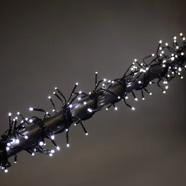 Гирлянда «Кластер LED» 3 м, темно-зеленый ПВХ IP20, 288 диодов, цвет белый | 303-625 | NEON-NIGHT