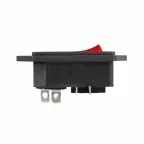 Выключатель клавишный 250 V 16 А (4с) ON-OFF красный с подсветкой и штекером C14 3PIN | 36-2282 | REXANT