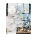 Фигура светодиодная Снежинка на присоске с подвесом, цвет белый | 501-019 | NEON-NIGHT