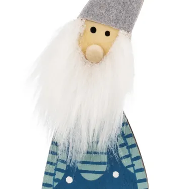 Деревянная фигурка Гномик-бородач 7x4,5x18 см | 504-008 | NEON-NIGHT