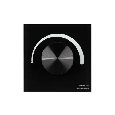 Панель SMART-P1-DIM-G-IN Black (3V, Rotary, 2.4G) (Arlight, IP20 Пластик, 5 лет) | 033753 | Arlight