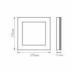 Панель IM-300x300A-12W White (Arlight, IP40 Металл, 3 года) | 023149(1) | Arlight