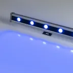 Прожектор светодиодный архитектурный AR-LINE-1000L-48W-24V RGB-Warm3000 (Grey, 15x45 deg, DMX512) | 027958 | Arlight