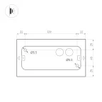 Светильник SP-WALL-FLAT-S170x90-2x6W Day4000 (GR, 120 deg, 230V) (Arlight, IP54 Металл, 3 года) | 032413 | Arlight