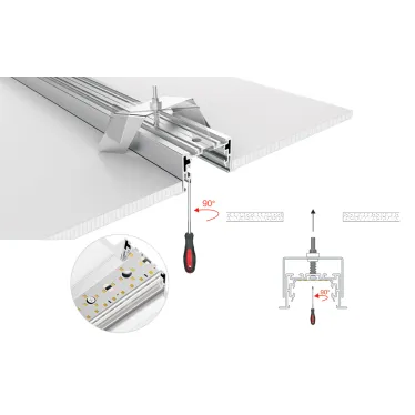 Профиль с экраном S2-LINIA55-F-2500 ANOD+OPAL | 021176 | Arlight