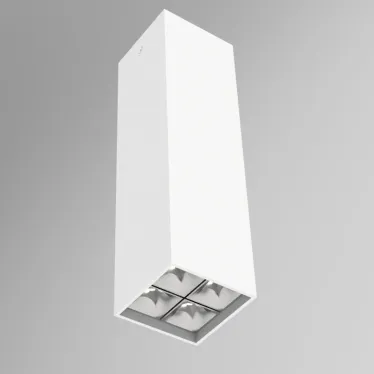 Светодиодный светильник DL-Box Reflect Multi 2x2 накладной 14 Вт 4000 К 80х80х300 мм RAL9003 белый муар DALI | V1-R0-00255-20D23-2001440 | VARTON