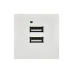 PRIMER РКЮ-23-40-П Розетка USB A+A 5В 4,2А (2 модуля) белая IEK