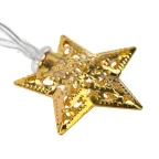 Гирлянда светодиодная на солнечной батарее "Звезды" 12 LED ТЕПЛЫЙ БЕЛЫЙ 1,2 метра | 303-070 | NEON-NIGHT