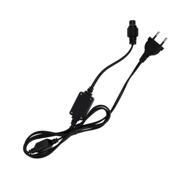 Гирлянда "Мультишарики" Ø38 мм, 10 м, черный ПВХ, 40 диодов, цвет RGB | 303-579 | NEON-NIGHT