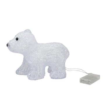 Акриловая светодиодная фигура "Медвежонок" 24х11х18 см, 4,5 В, 3 батарейки AA (не входят в комплект), 16 светодиодов, | 513-312 | NEON-NIGHT