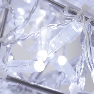 Светодиодная фигура Звезда 50 см, 80 светодиодов, с трубой и подвесом, цвет свечения белый | 514-272 | NEON-NIGHT