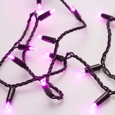 Светодиодная гирлянда ARD-STRING-CLASSIC-10000-BLACK-100LED-STD PINK (230V, 7W) | 025806 | Arlight