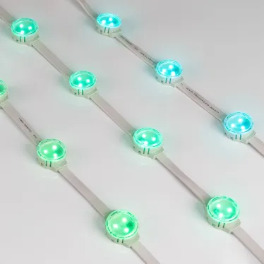 Модуль управляемый SOLEX-SPI-3535-3-12V RGB 120deg (D30x16mm, 0.75W, IP67) | 029240 | Arlight