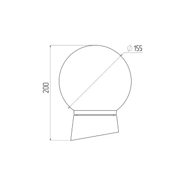 Светильник пылевлагозащищенный под лампу для ЖКХ НБП 01-60-004 с наклонным основанием Гранат полиэтилен IP20 E27 max 60 | Б0052011 | ЭРА