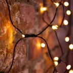 Гирлянда "Сеть" 1х1,5м, черный ПВХ, 160 LED Тёплый белый | 215-116 | NEON-NIGHT