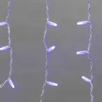 Гирлянда Айсикл (бахрома) светодиодный, 4,0 х 0,6 м, белый провод "КАУЧУК", 230 В, диоды синие, 128 LED | 255-203 | NEON-NIGHT