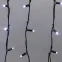 Гирлянда Айсикл (Бахрома) светодиодная 5х0,7 м, с эффектом мерцания, 152 LED, черный провод каучук, белое свечение | 255-365 | NEON-NIGHT