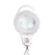 Лупа на струбцине , круглая, 5D, с подсветкой 96 LED, теплый и холодный свет, белая | 31-0535 | REXANT