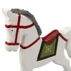 Деревянная фигурка «Игрушечный пони белый» 25х5,5х26,5 см | 504-044 | NEON-NIGHT