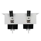 Светильник CL-KARDAN-S180x102-2x9W Day (WH-BK, 38 deg) | 024129 | Arlight