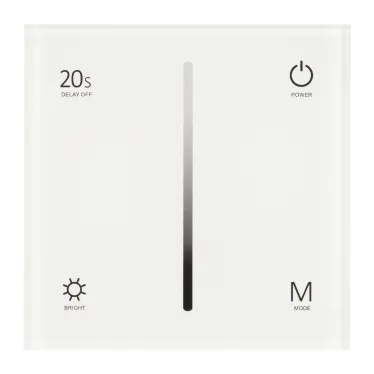 Панель SMART-P6-DIM-G-IN White (12-24V, 4x3A, Sens, 2.4G) (Arlight, IP20 Пластик, 5 лет) | 034781 | Arlight