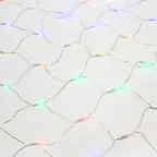 Гирлянда "Сеть" 1х1,5м, прозрачный ПВХ, 96 LED Мультиколор | 215-119-6 | NEON-NIGHT
