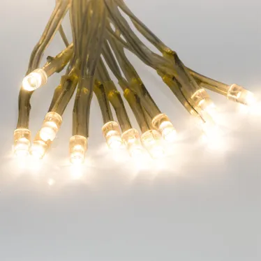 Гирлянда "Сеть" 1,5х1,5м, прозрачный ПВХ, 150 LED ТЕПЛЫЙ БЕЛЫЙ | 215-126 | NEON-NIGHT