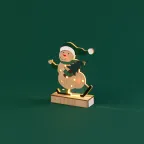 Деревянная фигурка с подсветкой Снеговик 18 см | 504-017 | NEON-NIGHT