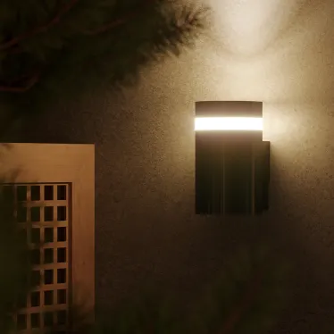 Светильник садово-парковый Enigma настенный архитектурный, GU10, 100*105*155mm, 170-240V / 50Hz, 1xMax.50W, IP54 | GD160 | Gauss