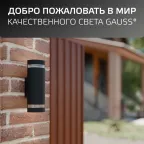 Светильник садово-парковый Enigma настенный архитектурный, 2xGU10, 100*105*300mm, 170-240V / 50Hz, 2xMax.50W, IP54 | GD162 | Gauss