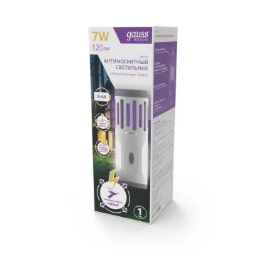 Антимоскитный светильник Mosquito, 7Вт, 3AA, 1/40 | GMQ03 | Gauss