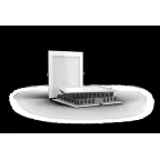 Светильник светодиодный ДВО Downlight квадратный 12Вт 3000К IP44 | V1-R0-00354-10000-4401230 | VARTON