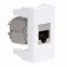 Розетка компьютерная RJ45 категория 6 экран Viva белая 1 модуль