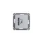 Розетка GLOSSA USB 5В/2100мА 2х5В/1050мА механизм белый