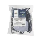 Гирлянда Айсикл (бахрома) светодиодный, 4,0 х 0,6 м, черный провод "КАУЧУК", 230 В, диоды желтые, 128 LED | 255-221 | NEON-NIGHT