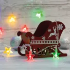 Гирлянда светодиодная Звездочки 1,5 м, 10 LED, прозрачный ПВХ, цвет свечения мультиколор, 2 х АА (батарейки не в комплекте) | 303-090 | NEON-NIGHT