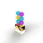 Тайские фонарики Фейерверк 1,5 м, прозрачный ПВХ, 10 LED, теплый белый, питание 2 х АА (батарейки не в комплекте) | 303-099 | NEON-NIGHT