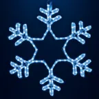 Фигура "Снежинка" LED Светодиодная, без контр. размер 55*55см,   "СИНЯЯ"  | 501-335 | NEON-NIGHT