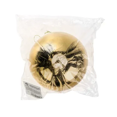 Елочная фигура «Шар» 15 см, цвет золотой | 502-021 | NEON-NIGHT