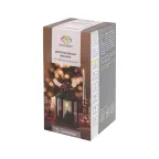 Декоративный фонарь со свечкой и шишкой, черный корпус, размер 10,7x10,7x23,5 см, цвет теплый белый | 513-047 | NEON-NIGHT