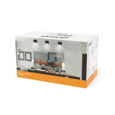 Светильник светодиодный накладной HD033 24W (черный/черный) 3000K 180x100*100мм | HD033 | Gauss