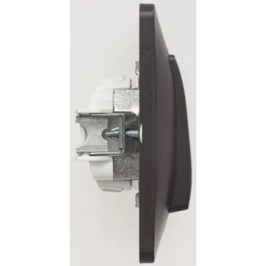 Glossa Шоколад Выключатель 1-клавишный, сх.1, 10АХ (в сборе) | GSL000812 | SE